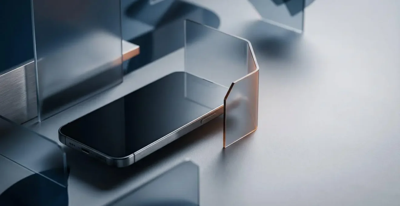 Scène représentant la cybersécurité mobile avec des éléments visuels évoquant la protection des données personnelles sur smartphone